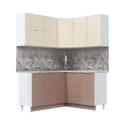 Кухонный гарнитур Асти-латте угловой 1,4*1,6 в Губкинском - gubkinskiy.mebel24.online | фото 3