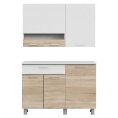 Кухонный гарнитур КГ-4 (1200) Белый/Дуб Сонома в Губкинском - gubkinskiy.mebel24.online | фото 5
