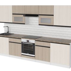 Кухонный гарнитур Кварц экстра 3000 мм в Губкинском - gubkinskiy.mebel24.online | фото 4