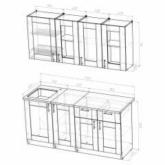 Кухонный гарнитур Ника демо 1700 в Губкинском - gubkinskiy.mebel24.online | фото 4