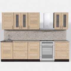 Кухонный гарнитур Ника компакт 2200 в Губкинском - gubkinskiy.mebel24.online | фото 3
