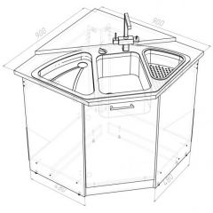 Кухонный гарнитур Ноктюрн оптима 1800х2400 мм в Губкинском - gubkinskiy.mebel24.online | фото 17