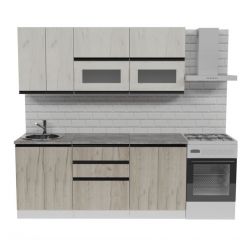 Кухонный гарнитур Паола макси 1800 мм в Губкинском - gubkinskiy.mebel24.online | фото 3