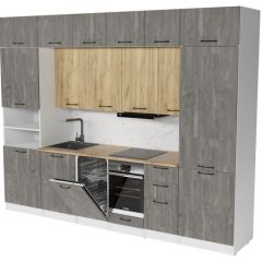 Кухонный гарнитур Сапфир 2 3000 мм в Губкинском - gubkinskiy.mebel24.online | фото 3