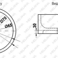 Накладная раковина melana mln-7076b (черная) в Губкинском - gubkinskiy.mebel24.online | фото 2