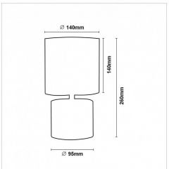 Настольная лампа декоративная Lucide Greasby 47502/81/38 в Губкинском - gubkinskiy.mebel24.online | фото 4