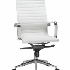 Офисное кресло для руководителей DOBRIN CLARK LMR-101F белый в Губкинском - gubkinskiy.mebel24.online | фото 2