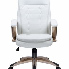 Офисное кресло для руководителей DOBRIN DONALD LMR-106B белый в Губкинском - gubkinskiy.mebel24.online | фото