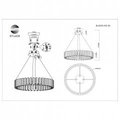 Подвесная люстра ST-Luce Estense SL6203.403.50 в Губкинском - gubkinskiy.mebel24.online | фото 4
