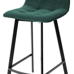 Полубарный стул CHILLI-QB SQUARE зеленый #19, велюр / черный каркас (H=66cm) М-City в Губкинском - gubkinskiy.mebel24.online | фото