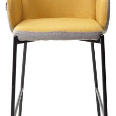 Полубарный стул NYX (H=65cm) VF106 желтый / VF120 серый М-City в Губкинском - gubkinskiy.mebel24.online | фото 5