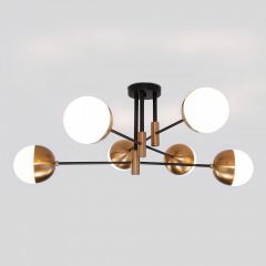 Потолочная люстра Eurosvet Nuvola 70129/6 латунь в Губкинском - gubkinskiy.mebel24.online | фото 2