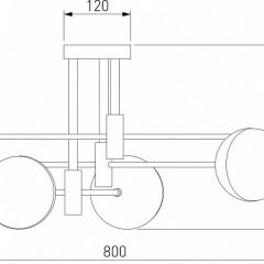 Потолочная люстра Eurosvet Nuvola 70129/6 латунь в Губкинском - gubkinskiy.mebel24.online | фото 4