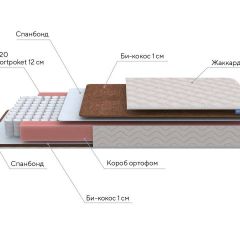 PROxSON Матрас Base M (Ткань Синтетический жаккард) 180x200 в Губкинском - gubkinskiy.mebel24.online | фото 7