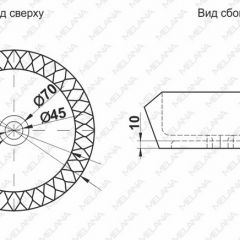 Раковина MELANA MLN-78399 в Губкинском - gubkinskiy.mebel24.online | фото 2