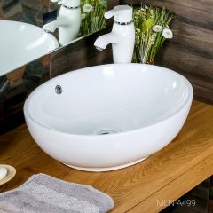 Раковина MELANA MLN-A499 в Губкинском - gubkinskiy.mebel24.online | фото