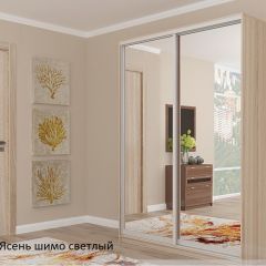 Шкаф №1 1.3-2 Оптима 2400х1304х572 (фасад 2 зеркала) в Губкинском - gubkinskiy.mebel24.online | фото 4