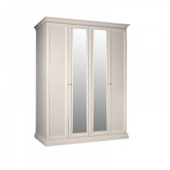 Шкаф 4-х дверный для платья и белья (2 зеркала) Амели штрих-лак (АМШ1/4) в Губкинском - gubkinskiy.mebel24.online | фото