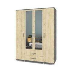 ЕВА Шкаф 4-х дверный Е43 в Губкинском - gubkinskiy.mebel24.online | фото 7