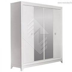 Шкаф для одежды Сабрина (ММ-302-01/04) с зеркалами в Губкинском - gubkinskiy.mebel24.online | фото