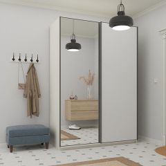 Шкаф-купе 1400 серии SOFT D1+D3+B2+PL1 (2 ящика+1штанга) профиль «Графит» в Губкинском - gubkinskiy.mebel24.online | фото 4
