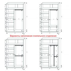Шкаф-купе 1400 серии SOFT D1+D3+B2+PL1 (2 ящика+1штанга) профиль «Графит» в Губкинском - gubkinskiy.mebel24.online | фото 7