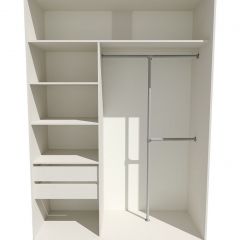 Шкаф-купе 1400 серии SOFT D8+D2+B2+PL4 (2 ящика+F обр.штанга) профиль «Капучино» в Губкинском - gubkinskiy.mebel24.online | фото 2