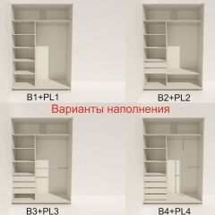 Шкаф-купе 1400 серии SOFT D8+D2+B2+PL4 (2 ящика+F обр.штанга) профиль «Капучино» в Губкинском - gubkinskiy.mebel24.online | фото 5
