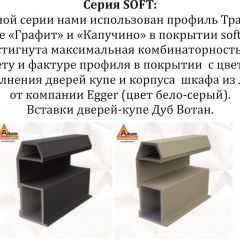 Шкаф-купе 2400 серии SOFT D7+D3+D3+B22+PL4 (по 2 ящика лев/прав+2штанги) профиль «Капучино» в Губкинском - gubkinskiy.mebel24.online | фото 13