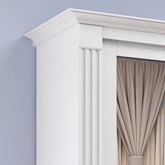 Шкаф-купе 2450 серии NEW CLASSIC K1+K1+K1+B22+PL4 (по 2 ящика лев/прав+F обр.штанга) профиль «Капучино» в Губкинском - gubkinskiy.mebel24.online | фото 4