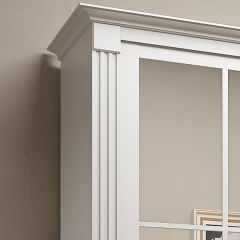 Шкаф-купе 2450 серии NEW CLASSIC K4+K4+K4+B22+PL4 (по 2 ящика лев/прав+F обр.штанга) профиль «Капучино» в Губкинском - gubkinskiy.mebel24.online | фото 4