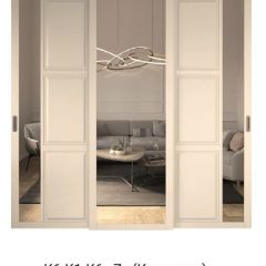 Шкаф-купе 2450 серии NEW CLASSIC K4+K4+K4+B22+PL4 (по 2 ящика лев/прав+F обр.штанга) профиль «Капучино» в Губкинском - gubkinskiy.mebel24.online | фото 15