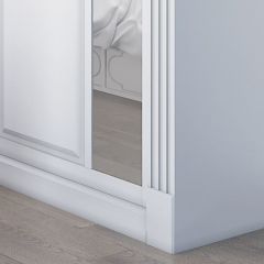 Шкаф-купе 2450 серии NEW CLASSIC K6Z+K1+K6+B22+PL2 (по 2 ящика лев/прав+1 штанга+1 полка) профиль «Капучино» в Губкинском - gubkinskiy.mebel24.online | фото 5