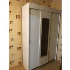 Шкаф-купе Бассо 1300 (Белый) в Губкинском - gubkinskiy.mebel24.online | фото 3