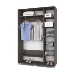 РОЛАНД Шкаф-купе Анкор темный (450*1500) Р451 в Губкинском - gubkinskiy.mebel24.online | фото 2