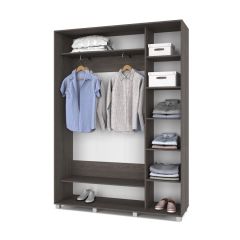 РОЛАНД Шкаф-купе Анкор темный (450*1600) Р461 в Губкинском - gubkinskiy.mebel24.online | фото 3