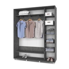 РОЛАНД Шкаф-купе Камень темный (450*1800) Р481 в Губкинском - gubkinskiy.mebel24.online | фото 2