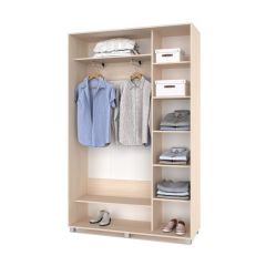 РОЛАНД Шкаф-купе Млечный дуб (450*1400) Р441 в Губкинском - gubkinskiy.mebel24.online | фото 3