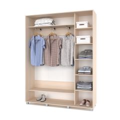РОЛАНД Шкаф-купе Млечный дуб (450*1700) Р471 в Губкинском - gubkinskiy.mebel24.online | фото 3