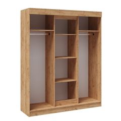 Шкаф-купе ТВИСТ Белый/Дуб юкон в Губкинском - gubkinskiy.mebel24.online | фото 2