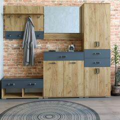 Шкаф с ящиками НКМ Бостон Секция 6 в Губкинском - gubkinskiy.mebel24.online | фото 2