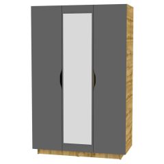 Шкаф с зеркалом "Аврора (H24_M)" в Губкинском - gubkinskiy.mebel24.online | фото 2