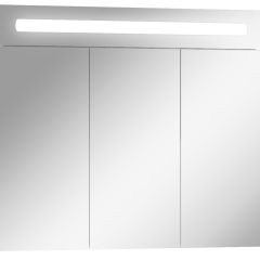 Шкаф-зеркало Аврора 80 с подсветкой LED Домино (DV8009HZ) в Губкинском - gubkinskiy.mebel24.online | фото 1