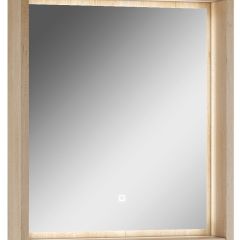 Шкаф-зеркало Nice 60 с подсветкой Домино (DN4706HZ) в Губкинском - gubkinskiy.mebel24.online | фото