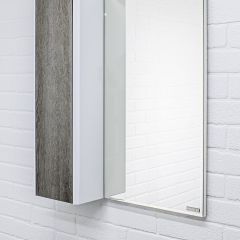 Шкаф-зеркало Uno 60 Дуб серый левый/правый Домино (DU1503HZ) в Губкинском - gubkinskiy.mebel24.online | фото 8