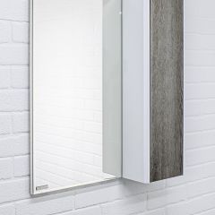Шкаф-зеркало Uno 60 Дуб серый левый/правый Домино (DU1503HZ) в Губкинском - gubkinskiy.mebel24.online | фото 9