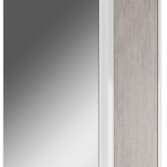 Шкаф-зеркало Uno 60 Дуб серый левый/правый Домино (DU1503HZ) в Губкинском - gubkinskiy.mebel24.online | фото 1