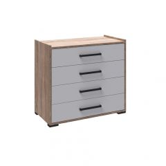 Спальня Соната Комод (Белый/Дуб крафт золотой) в Губкинском - gubkinskiy.mebel24.online | фото