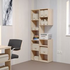 Стеллаж Элемент-2 (дуб сонома) в Губкинском - gubkinskiy.mebel24.online | фото 3