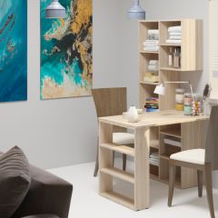 Стеллаж Элемент-2 (дуб сонома) в Губкинском - gubkinskiy.mebel24.online | фото 4
